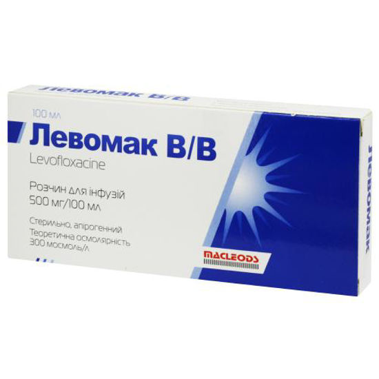 Левомак В/В раствор для инфузий 500 мг/100 мл 100 мл